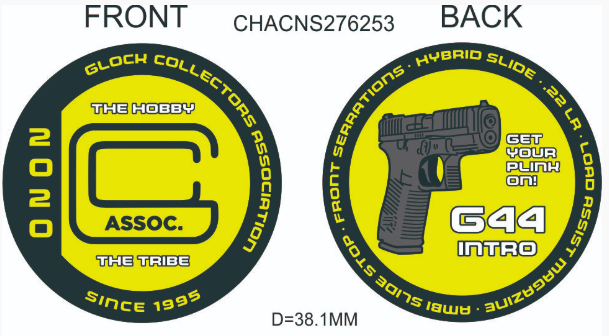 GLOCK Collectors Association 2020 Challenge Coin