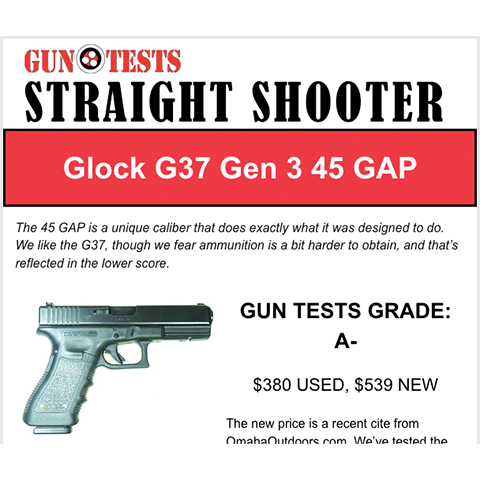 GLOCK G37 Gen3 Review and 45 GAP