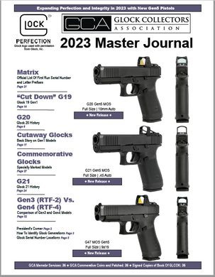 cover of Glock collectors 2023 Master Journal