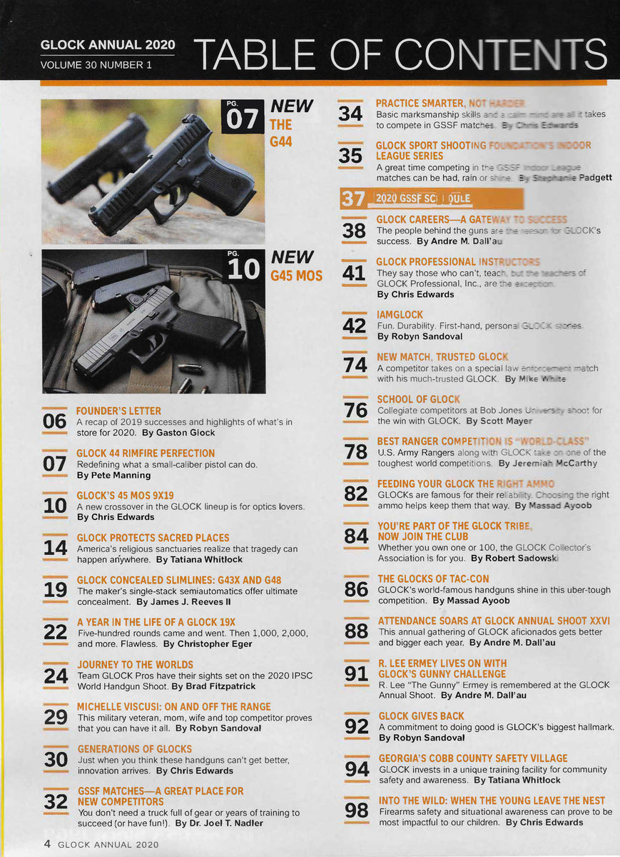 2020 GLOCK Annual