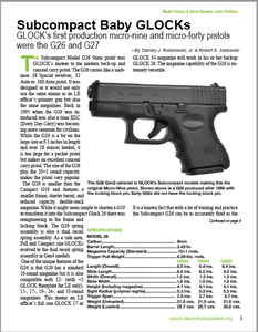 2021 Journal: GCA's 25th Anniversary, G26 & G27 Serial Numbers, G23 Gen5 Review