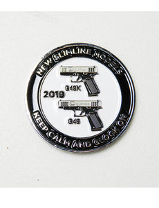 front of 2019 glock challenge coin