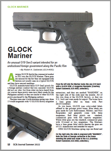 2022 Journal Vol. 1, Iss. 1: G29 and G30, P9M pistols, Mariners, Engraved GLOCKs