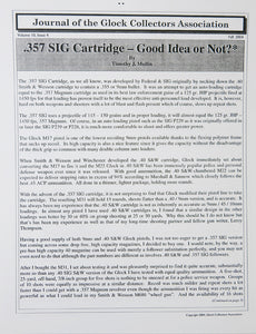 2004 Journal, Vol. 10/Iss. 4: .357 SIG Cartridge, Jim Cirillo and Jeff Cooper